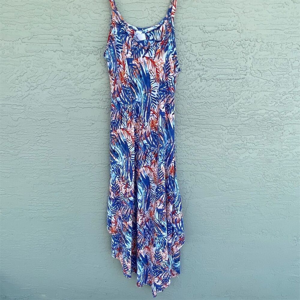 India Boutique Women's Tropical Print Maxi Dress Multicolor